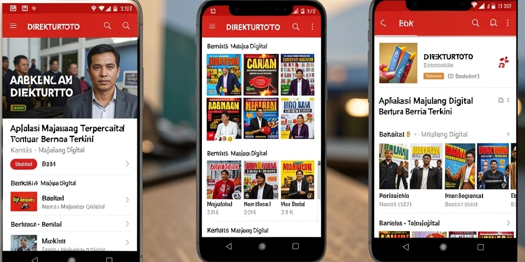 Antarmuka aplikasi Majalah Digital yang menarik dan informatif.