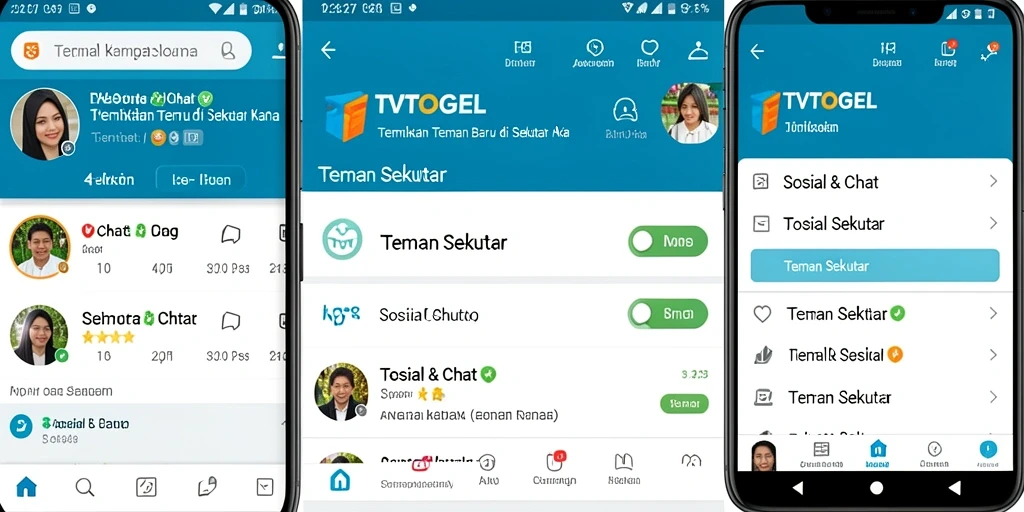 Antarmuka TVTOGEL menampilkan fitur pencarian teman yang intuitif.